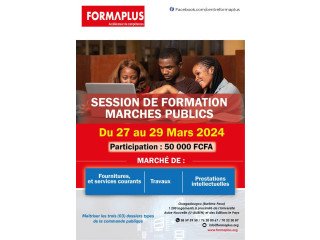 FORMATIONS MARCHES PUBLICS