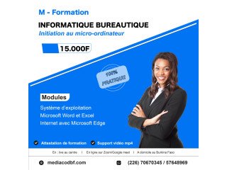 Initiation en informatique bureautique